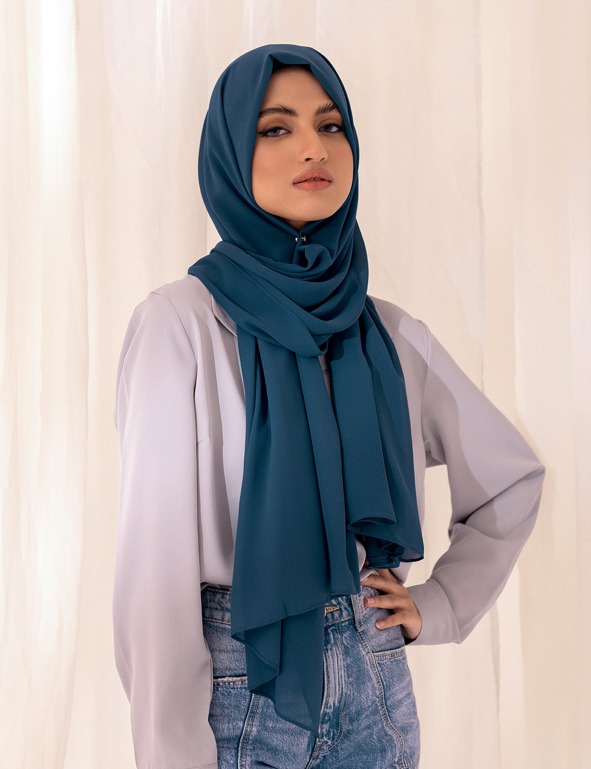 Chiffon Bubble - Persian Blue